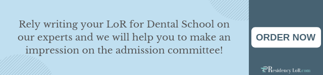 recommendation letter for dentist writing editing help dental student recommendation letter